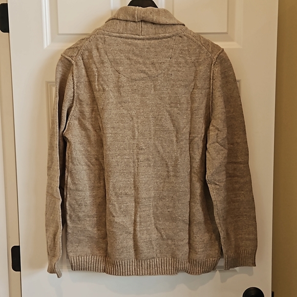 Carbon 2 Cobalt Sweater Mens XL Wheat Cardigan Button Front Cotton Casual - Picture 3 of 8